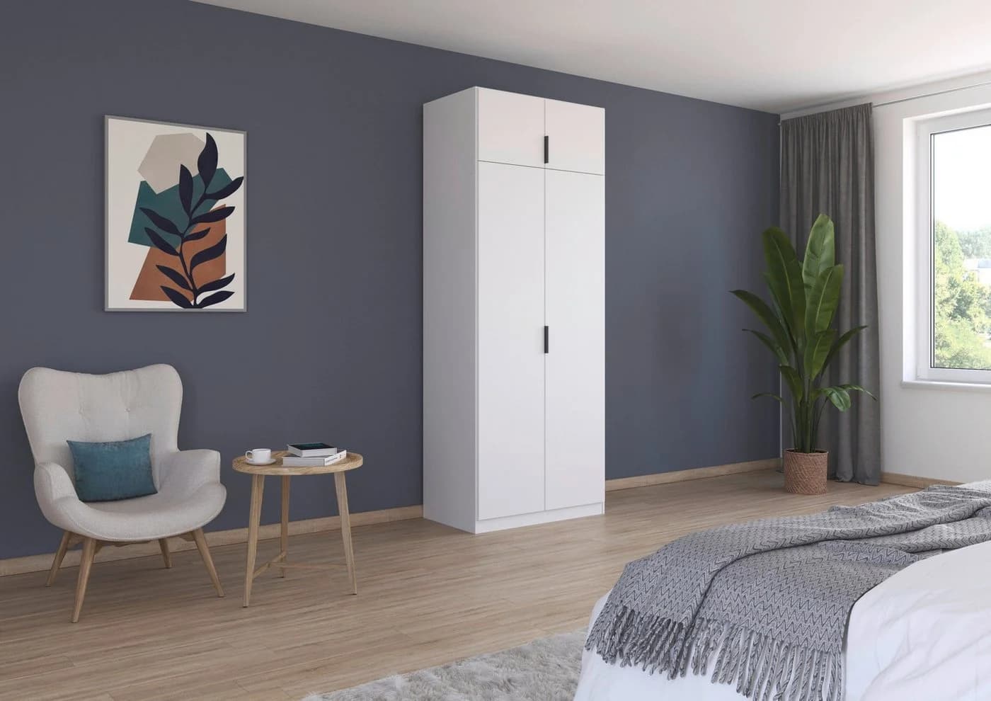 Kleiderschrank RAUCH Drehtürenschrank Garderobe Ankleide Schlafzimmer LAGOA Alpinweiß