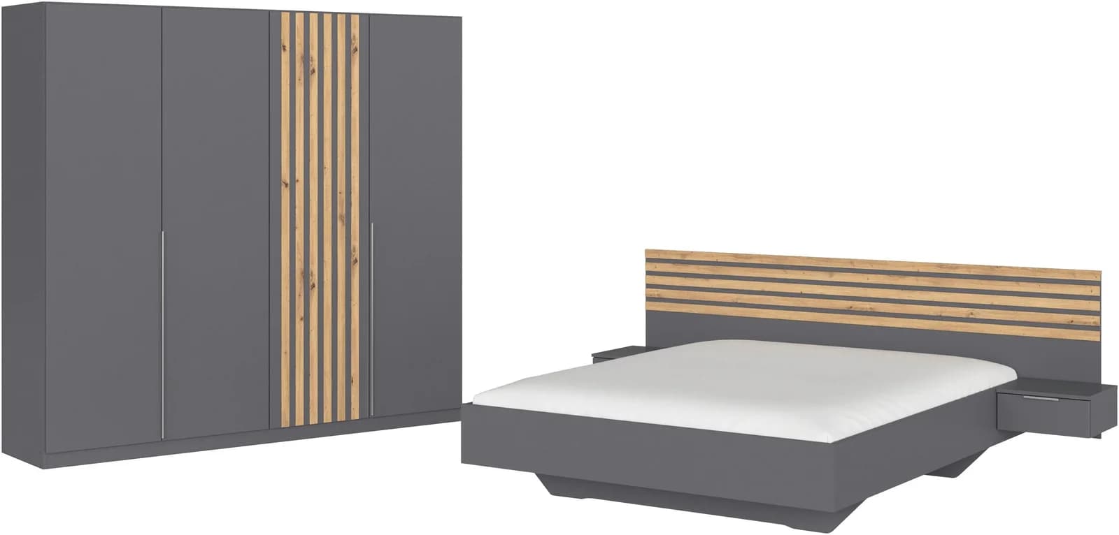 Rauch Komplettzimmer Set 4-tlg. Bett 160x200 cm