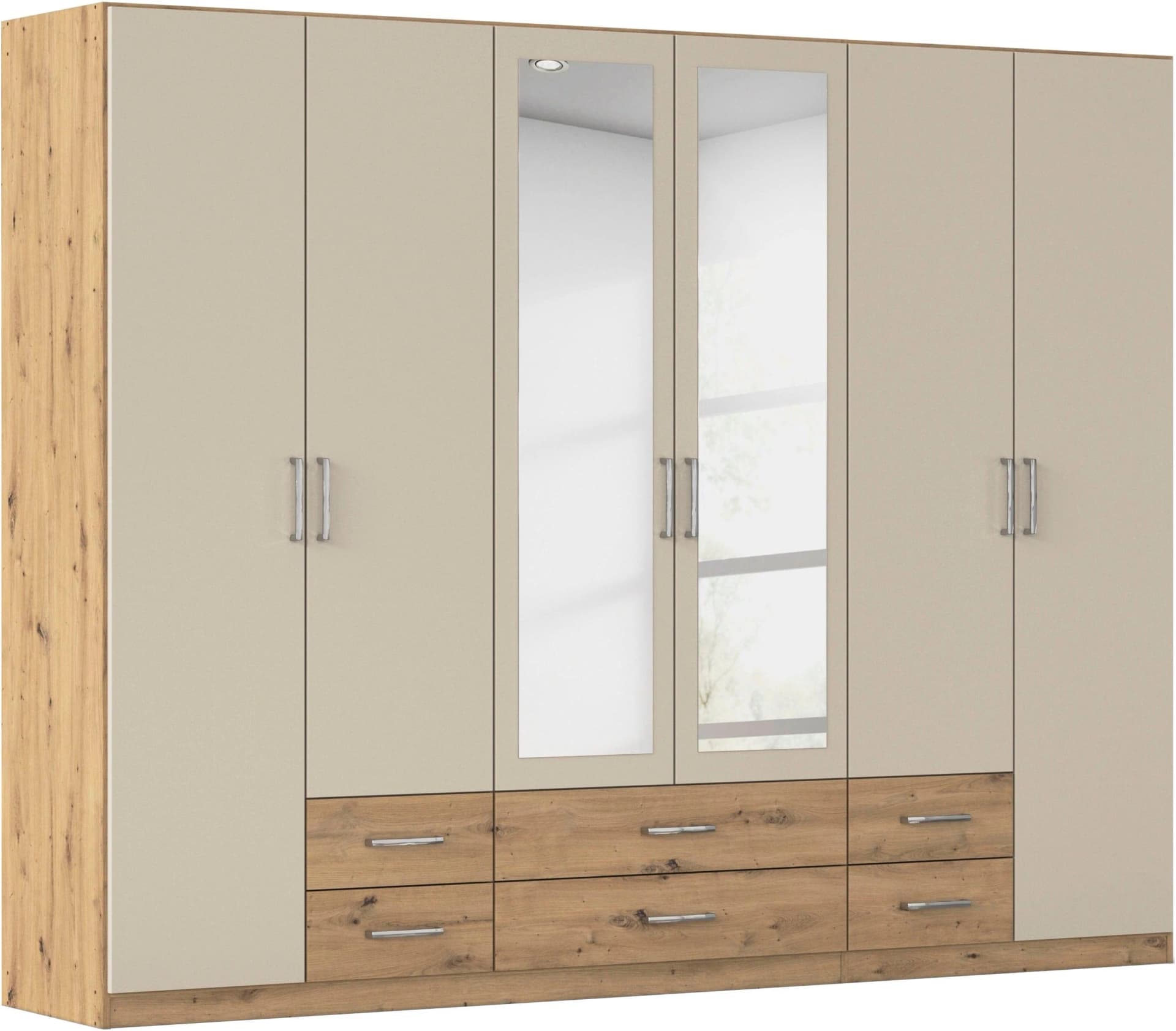 RAUCH Kleiderschrank Gamma Eiche Artisan - Moderner Schrank