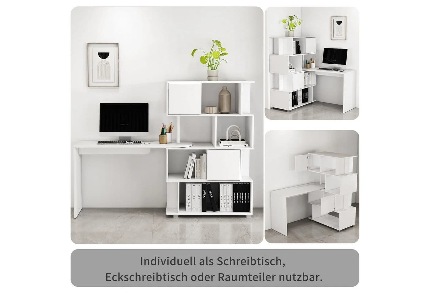 Schreibtisch OTTO HOME Inovo Weiß Multifunktional