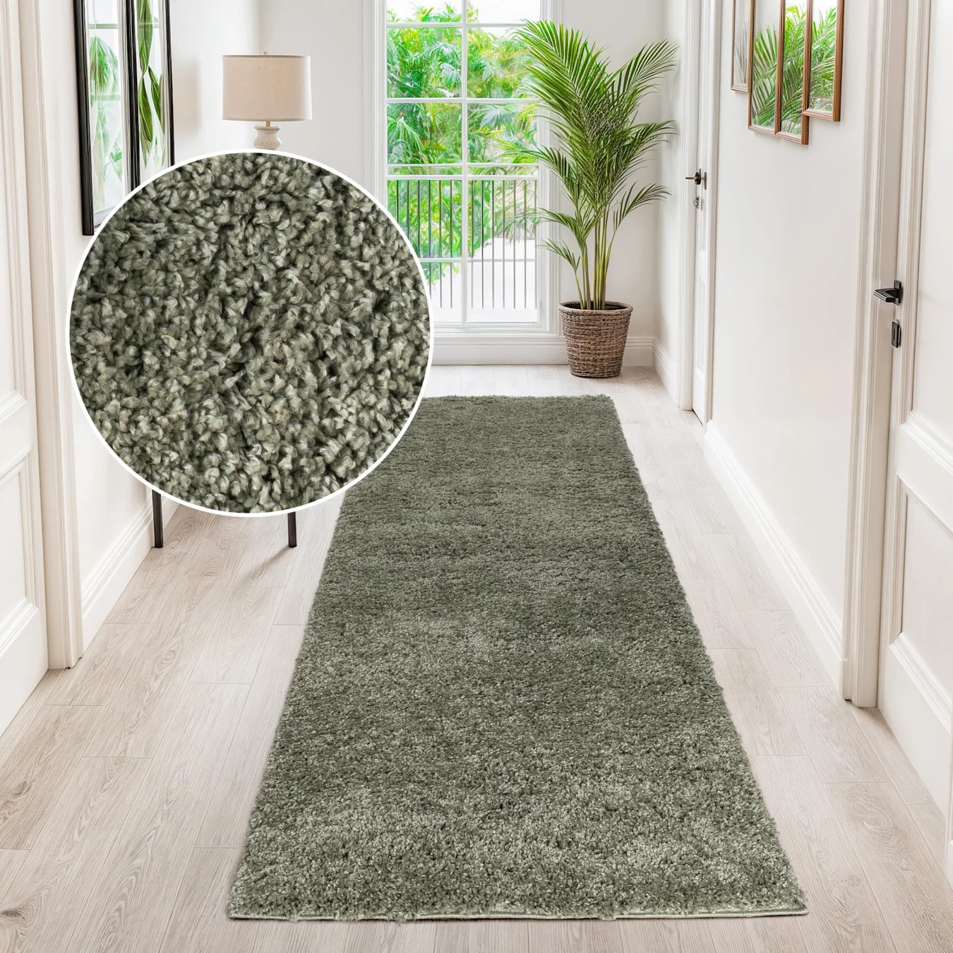 Hochflor-Teppich OTTO HOME Viva Shaggy Grün