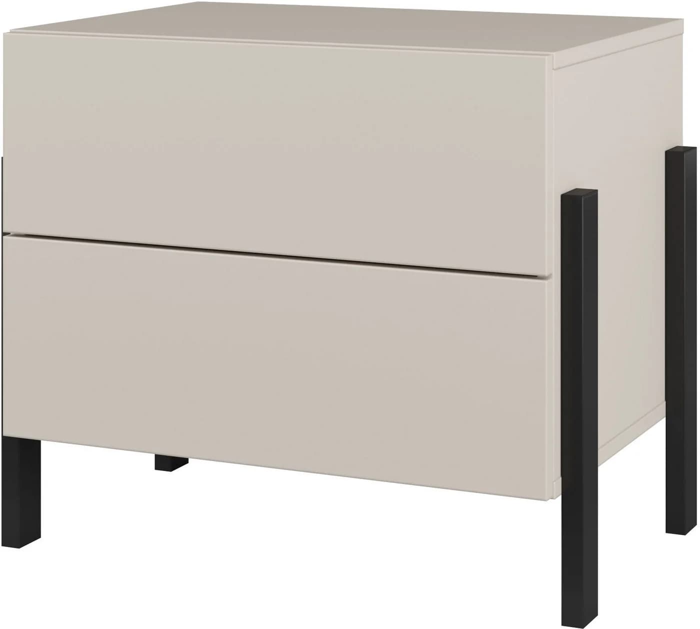 OTTO HOME Nachtkommode Jukon Kaschmir Modern 2 Schubladen Push-to-open