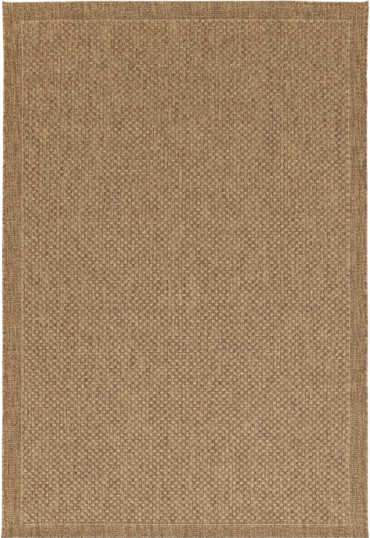Landhaus-Style Teppich aus Kunstfaser, Braun, 200x290 cm