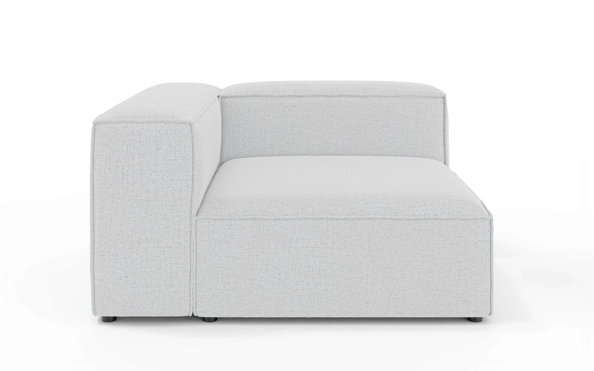 Ottomane OTTO HOME HAILY Loungemöbel 130x130x72 cm Hellgrau