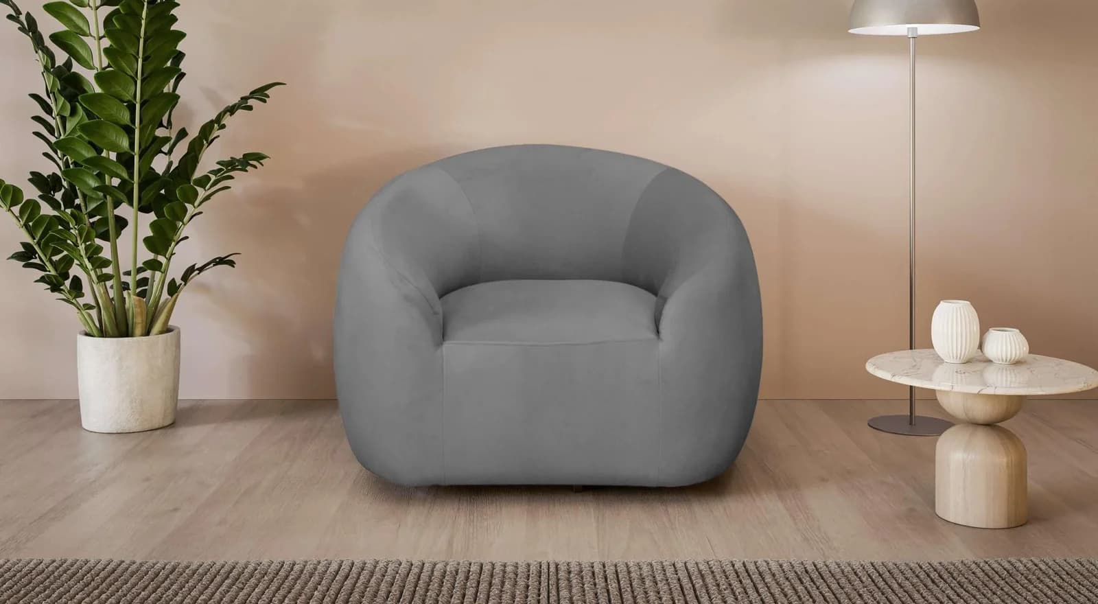 Drehsessel YANI Relaxsessel Loungesessel 119x98x82cm 100% Polyester LeGer Home by Lena Gercke