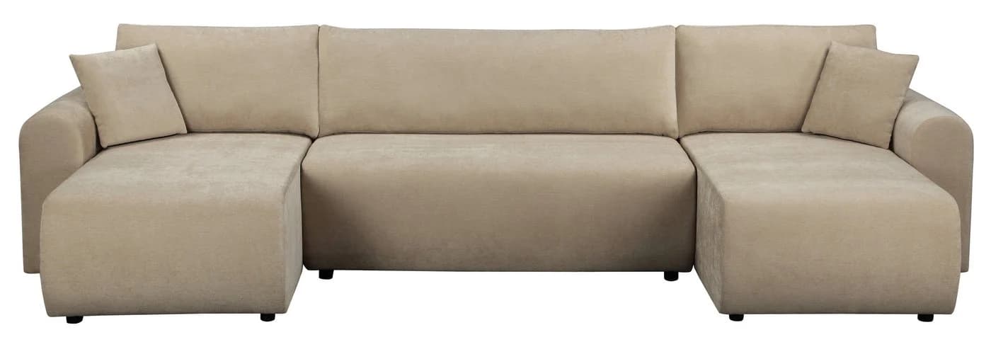 OTTO HOME Wohnlandschaft JONAA 311 cm U-Form Schlafsofa Boxspring Polsterung Beige