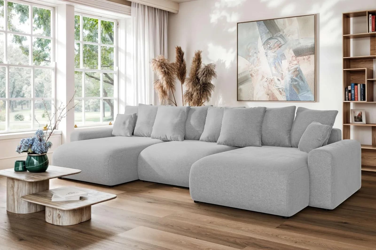 HOME AFFAIRE Wohnlandschaft LAKESIDE U-Form mit Bettfunktion und Bettkasten