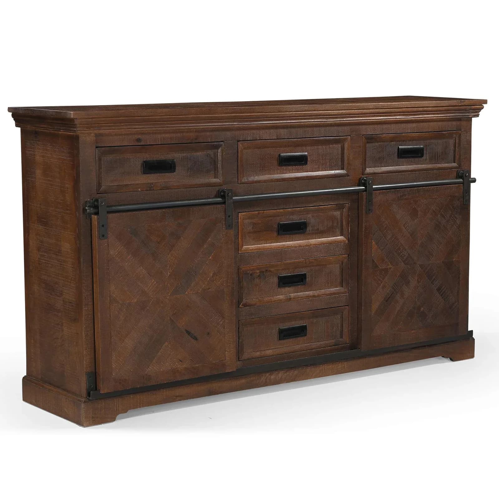Home Affaire Sideboard Don Barn Braun Massivholz
