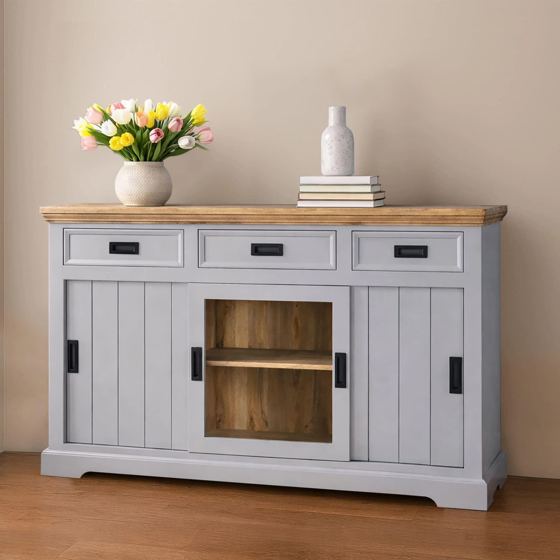 Sideboard HOME AFFAIRE "Alpinist Kommode" 160 cm Breite Massivholz