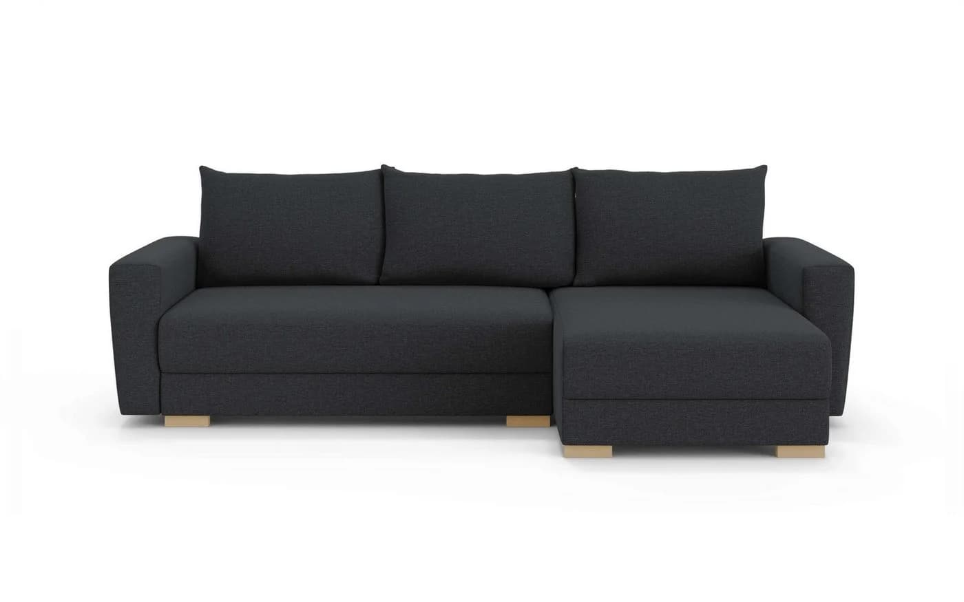 Ecksofa INOSIGN MAGHERA universell Schlafsofa mit Bettkasten, anthrazit, L-Form mit Recamiere