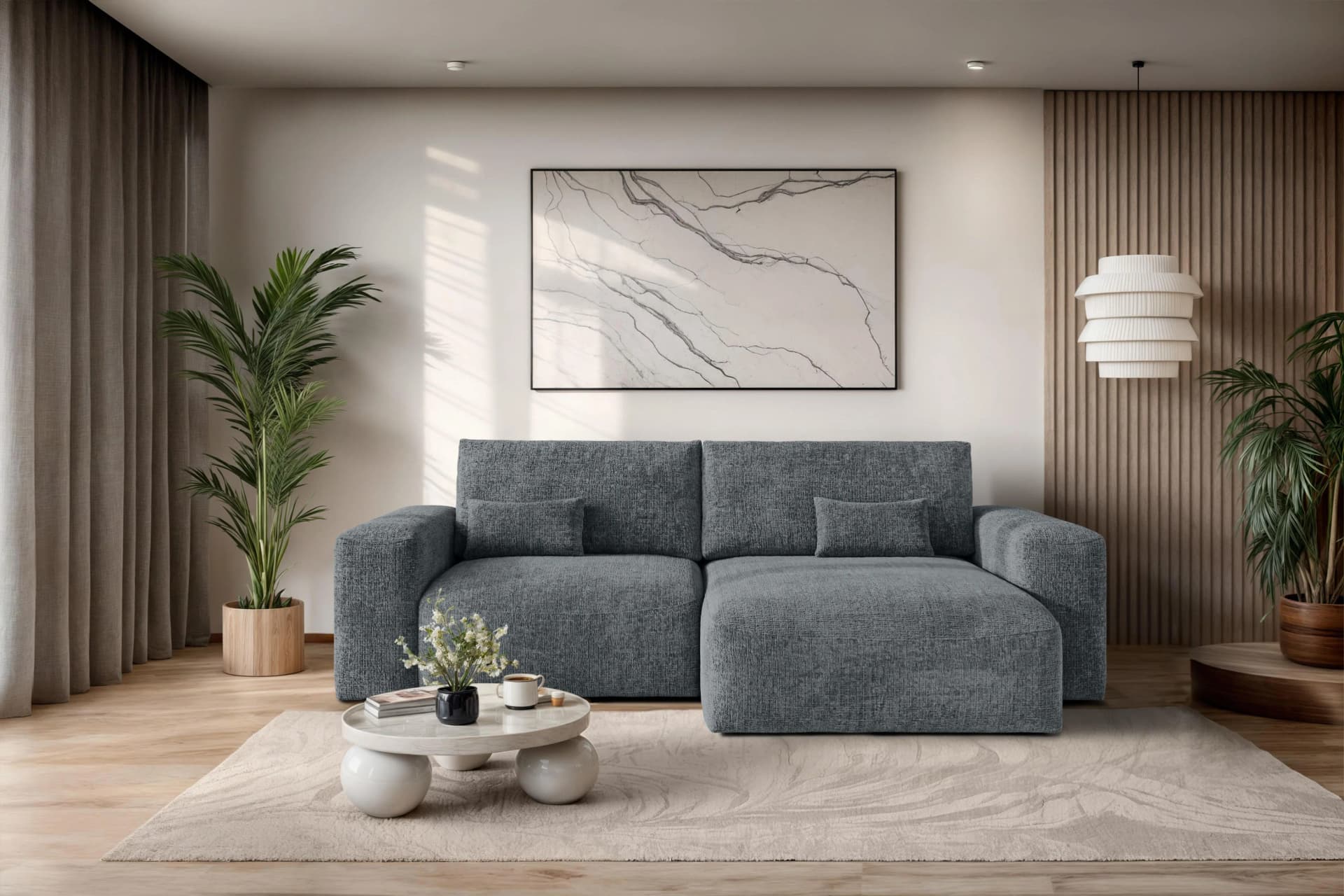 OTTO HOME MATTS Ecksofa Schlafsofa mit Bettkasten L-Form Dunkelgrau