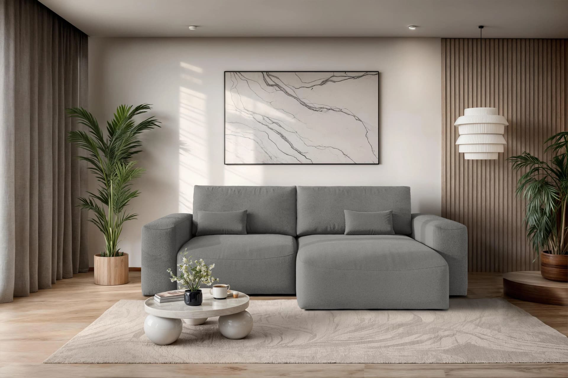 OTTO HOME MATTS Schlafsofa mit Bettkasten Anthrazit L-Form