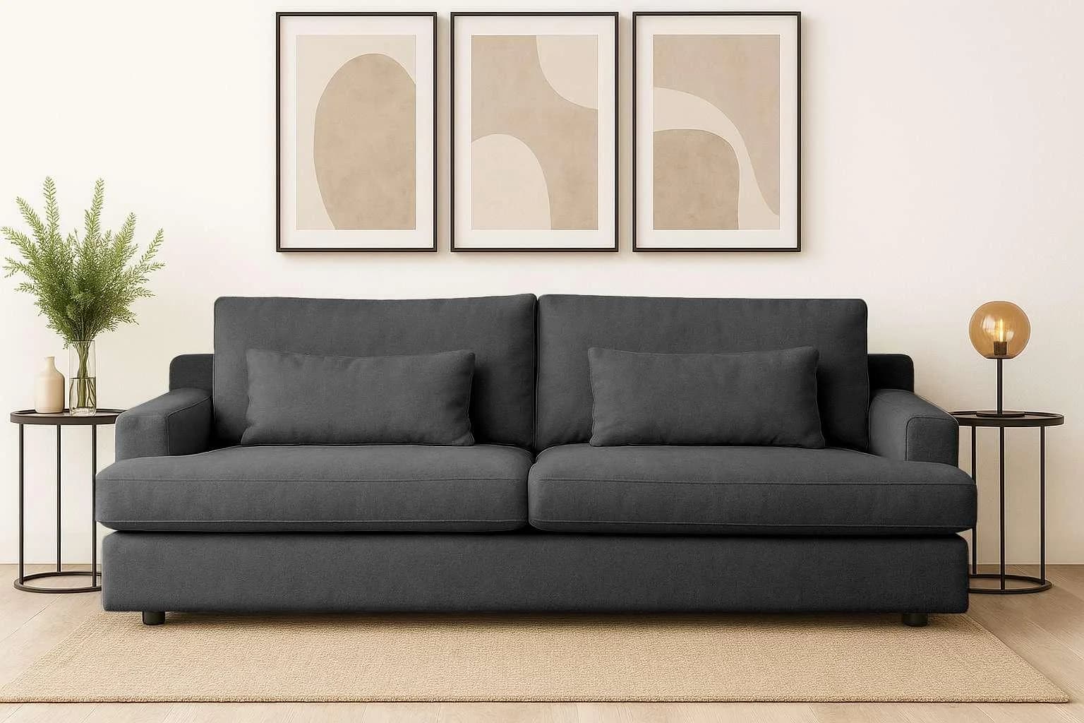 Big-Sofa HOME AFFAIRE Evelle 3-Sitzer Maxi Grau