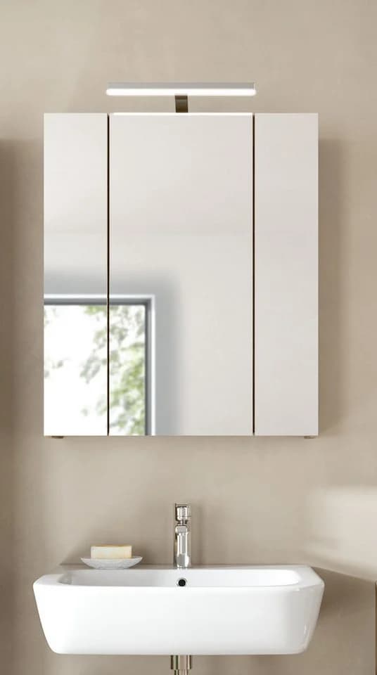 Spiegelschrank INOSIGN Nox Oak NB Schwarz Matt 3-türig