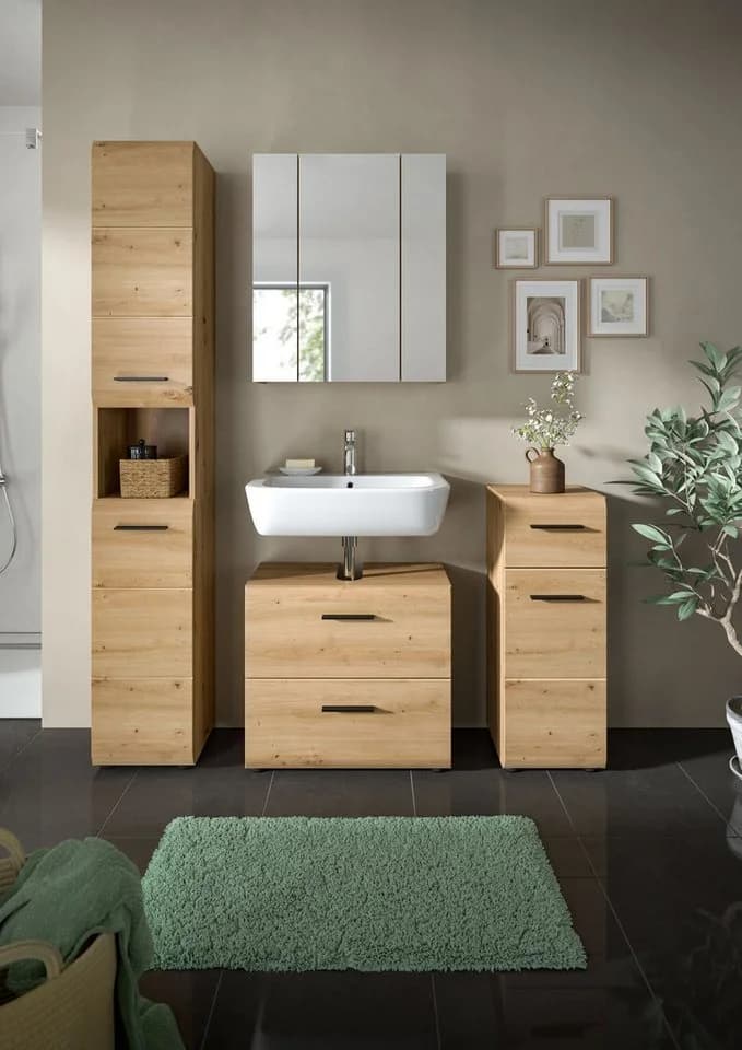 welltime Badezimmer-Set Florenz 4-tlg. Artisan Oak NB Modern