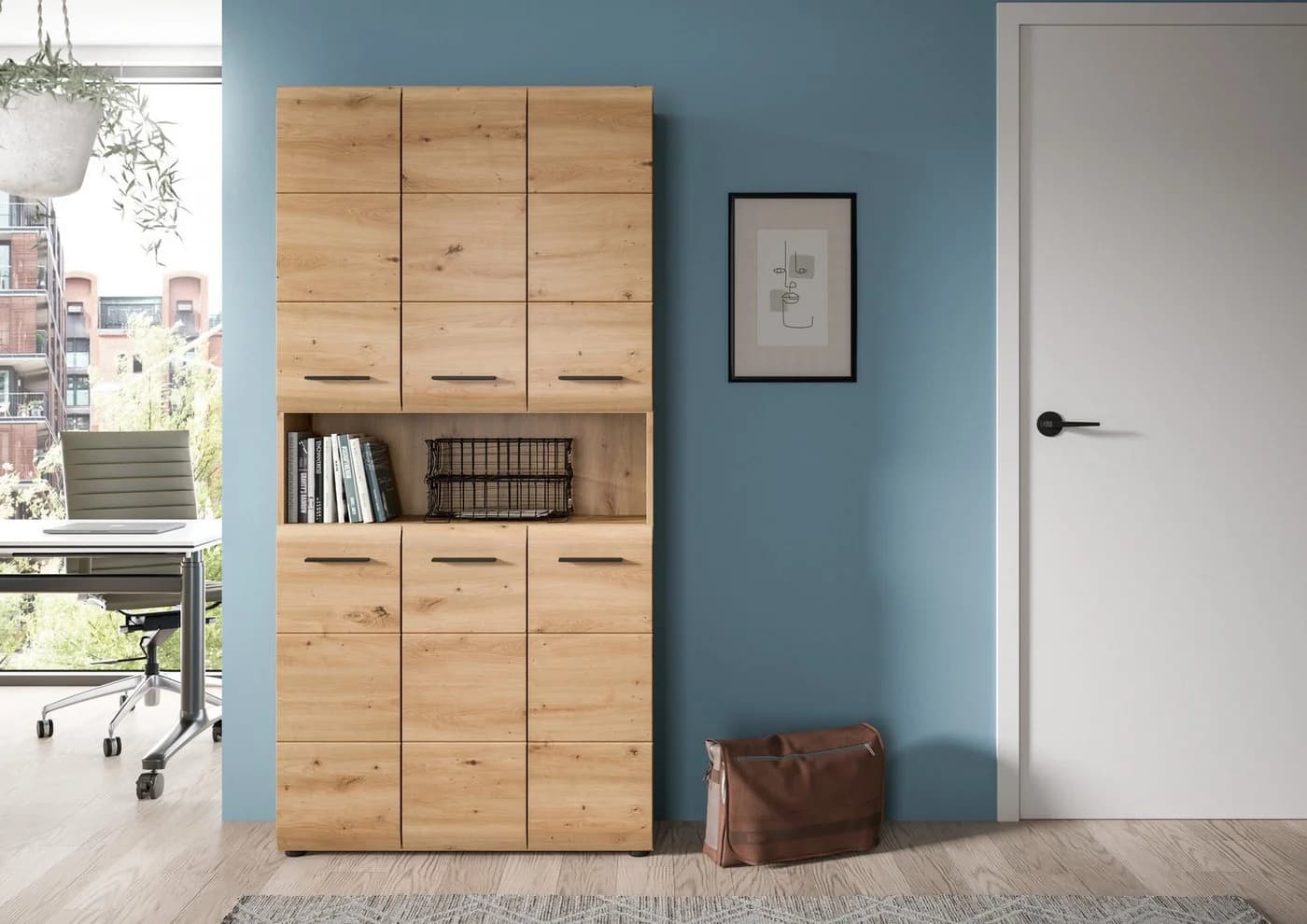 Stauraumschrank INOSIGN Mehrzweckschrank Artisan Oak NB