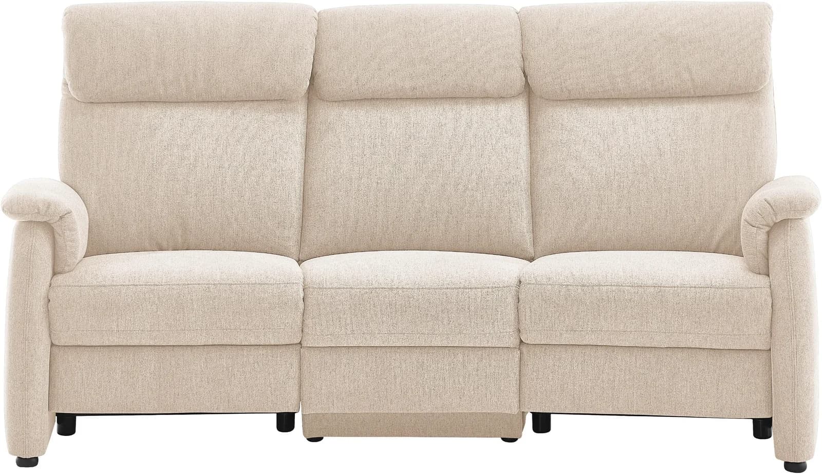 Home Affaire 3-Sitzer Sofa Turin Sand mit Elektrischer Relaxfunktion