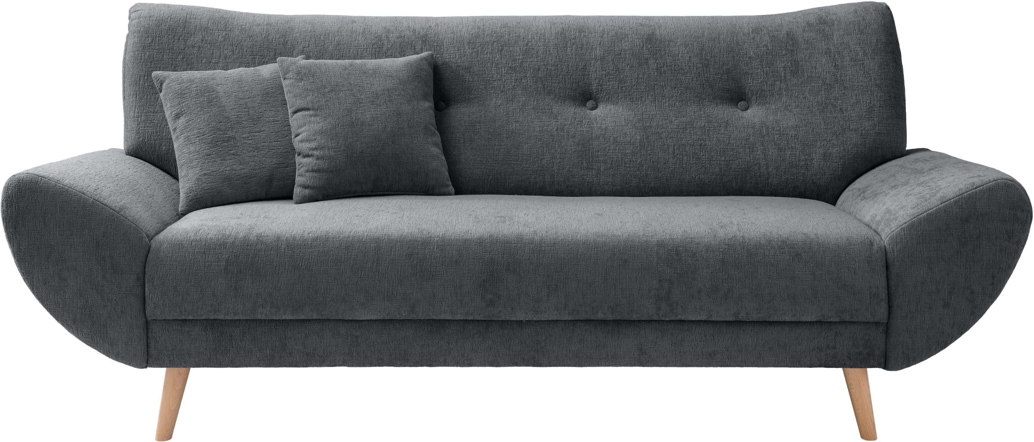 3-Sitzer Sofa Basta Anthrazit Home Affaire