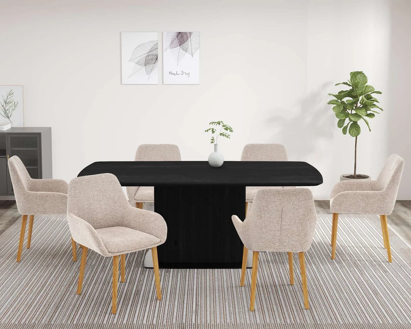 Esszimmerstuhl OTTO HOME Evinnia Beige Massivholz