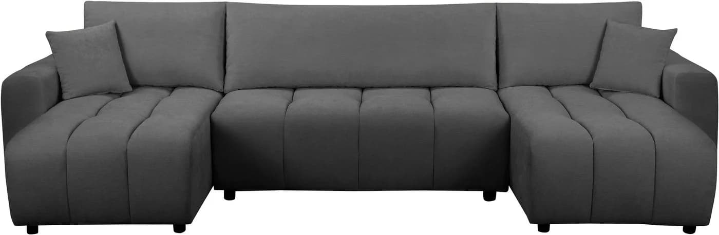 OTTO HOME Wohnlandschaft YLVAA U-Form Schlafsofa Anthrazit Boxspring