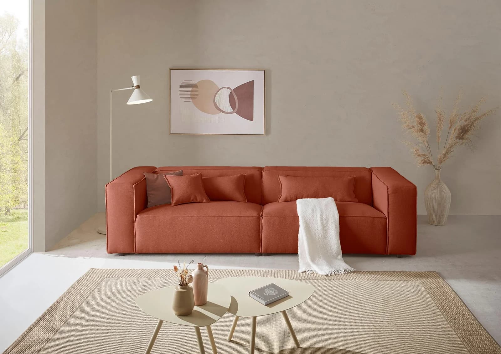 3-Sitzer Couch PIARA Kupfer LeGer Home by Lena Gercke