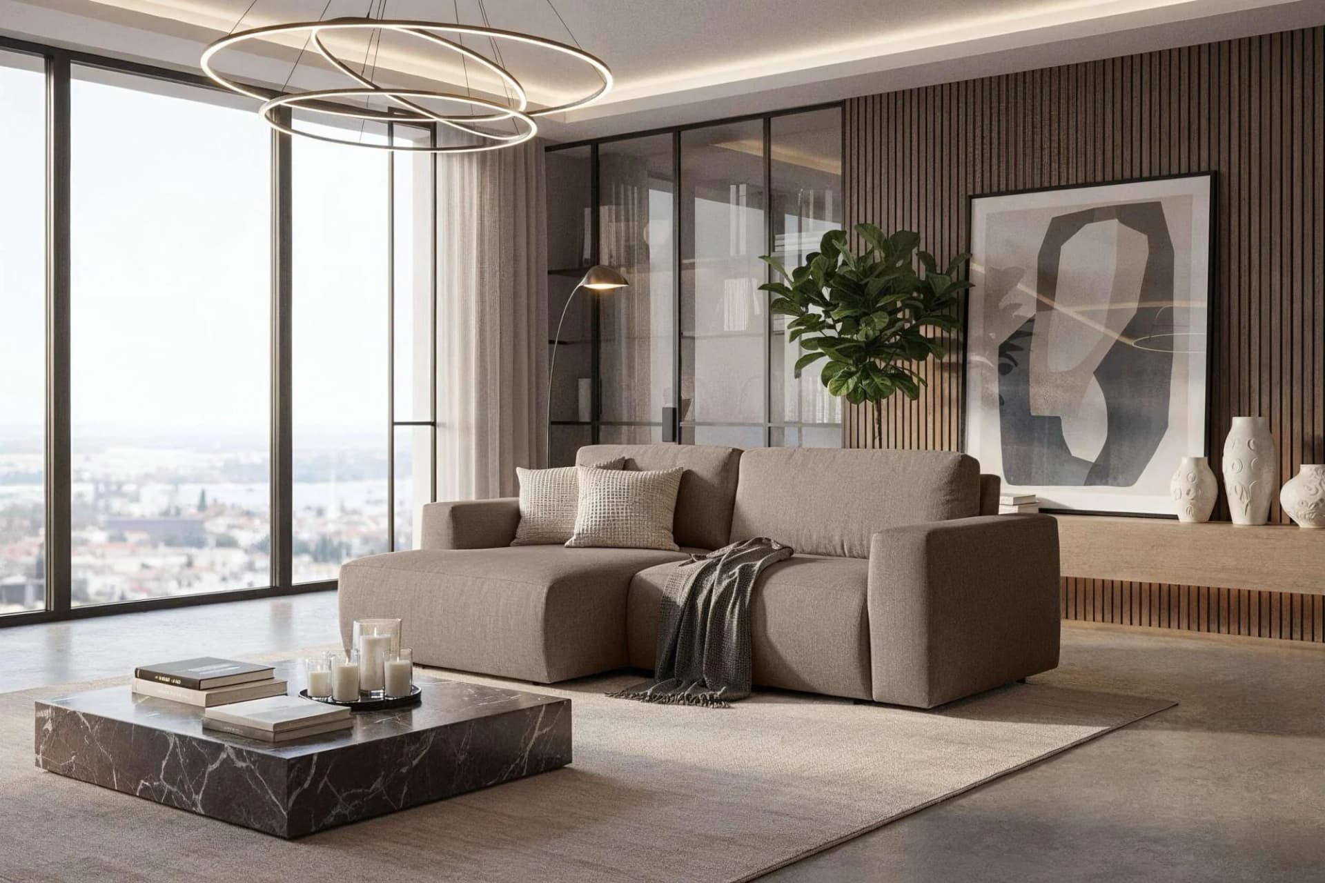 Schlafsofa HOME AFFAIRE Noord Schlafecksofa Braun