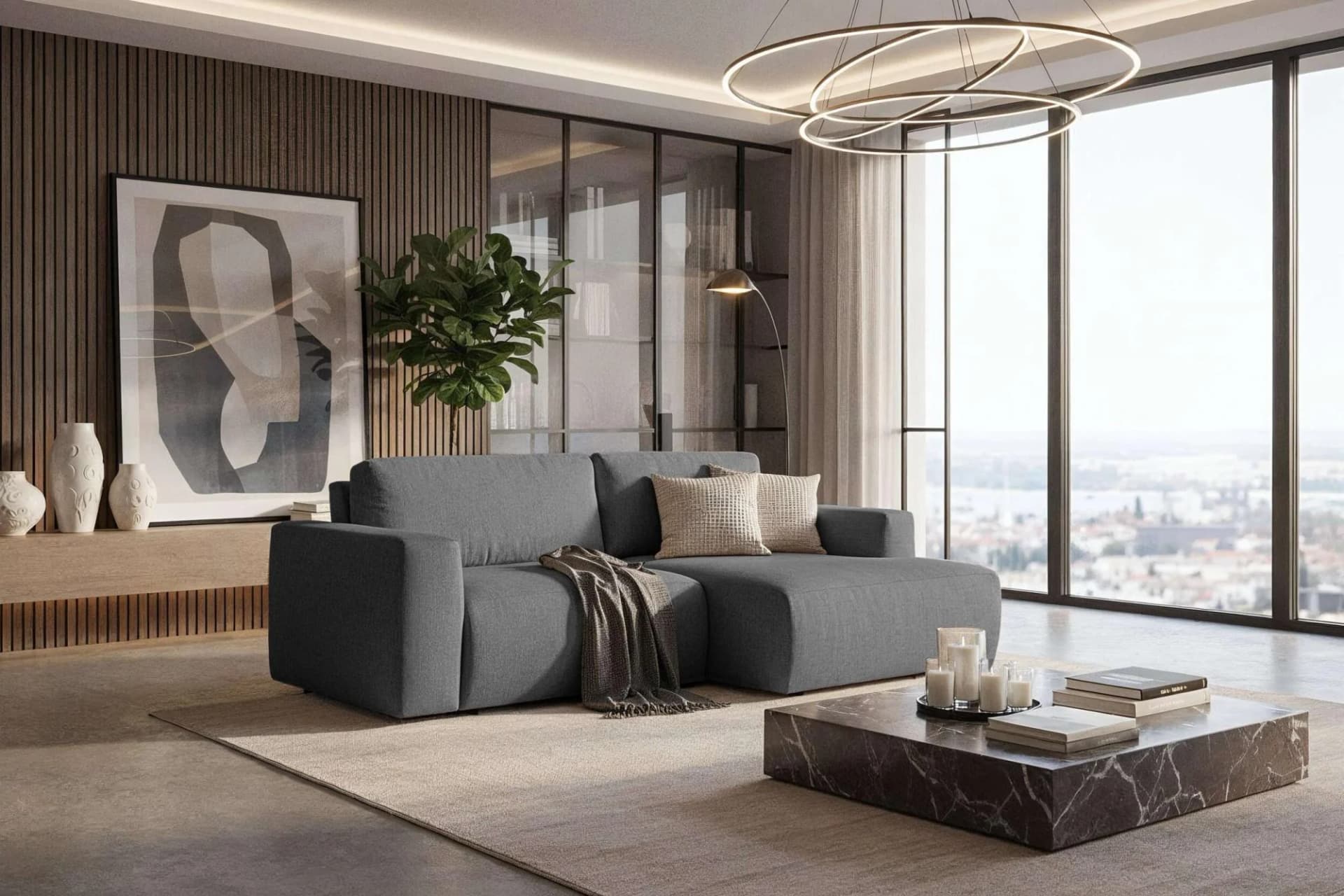 Schlafsofa HOME AFFAIRE Noord Schlafecksofa Anthrazit