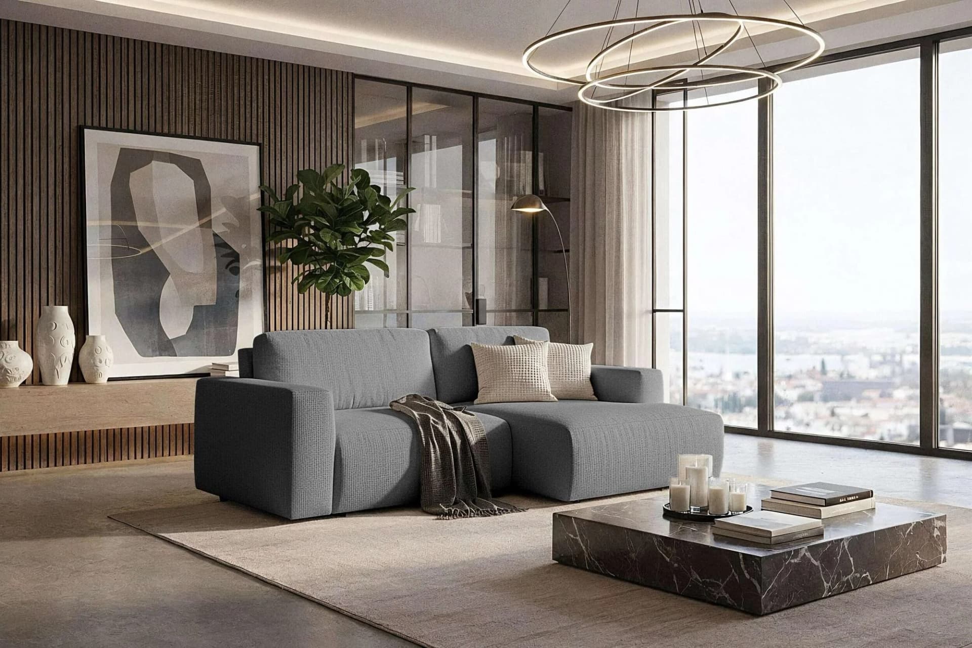 Schlafsofa HOME AFFAIRE Noord Schlafecksofa 250 cm Cord Webstoff