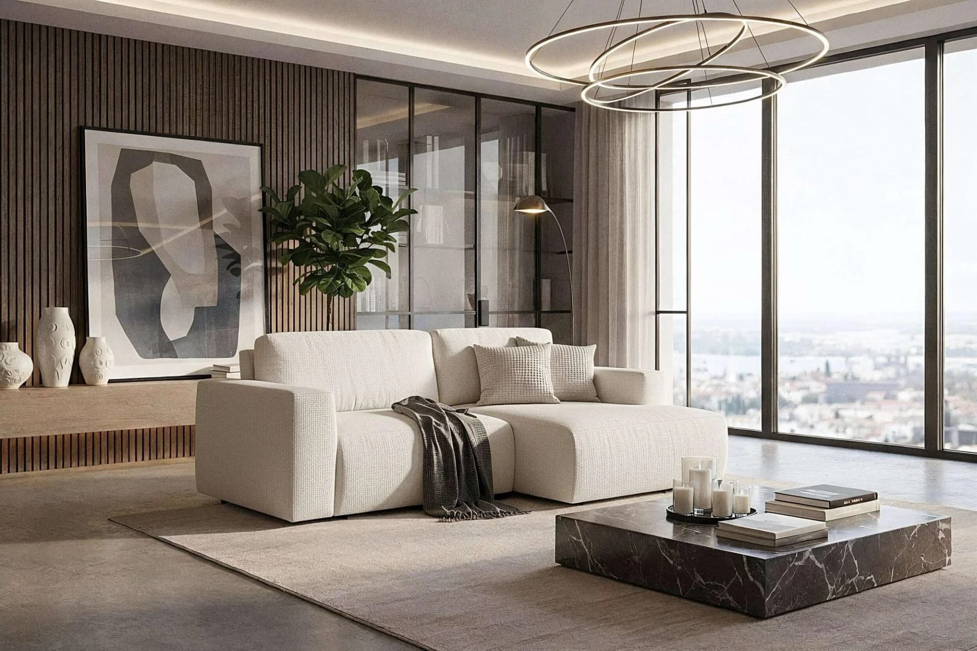 Schlafsofa HOME AFFAIRE Noord Schlafecksofa 250 cm mit Wellenunterfederung