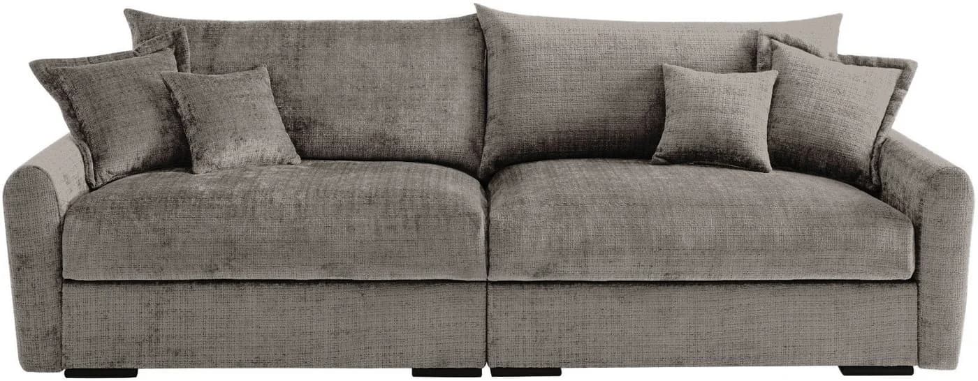 Big-Sofa HOME AFFAIRE Finka 190 cm Chenille-Struktur Federkern