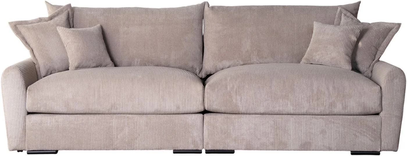 Big-Sofa HOME AFFAIRE "Finka" 190 cm Taupe Federkern