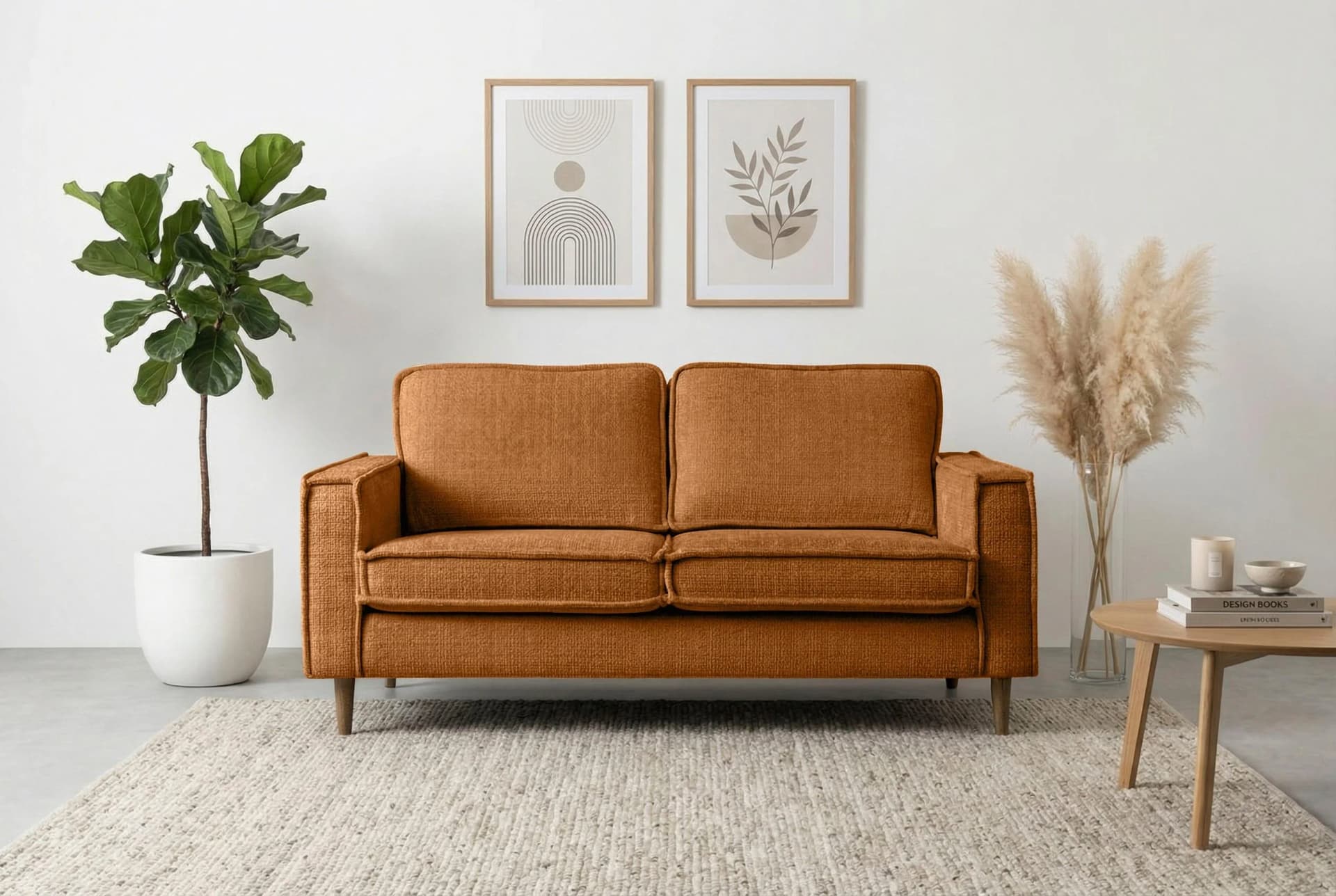 HOME AFFAIRE 2-Sitzer Sofa "Pinto Skandi" Chenille-Struktur