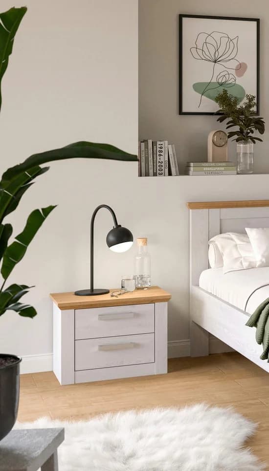 Nachtschrank HOME AFFAIRE COSENZA 2er Set Landhausoptik Sibiu Lärche Nachbildung