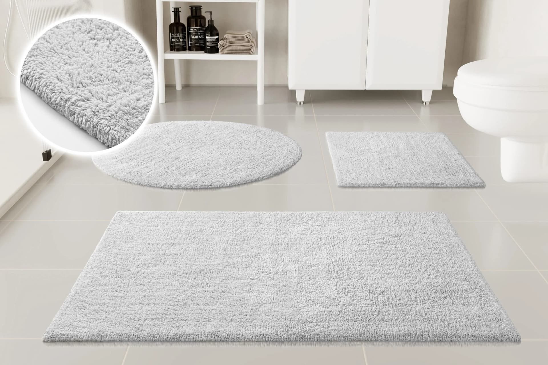 Badematte OTTO HOME 'Selenne' Weiß Baumwolle
