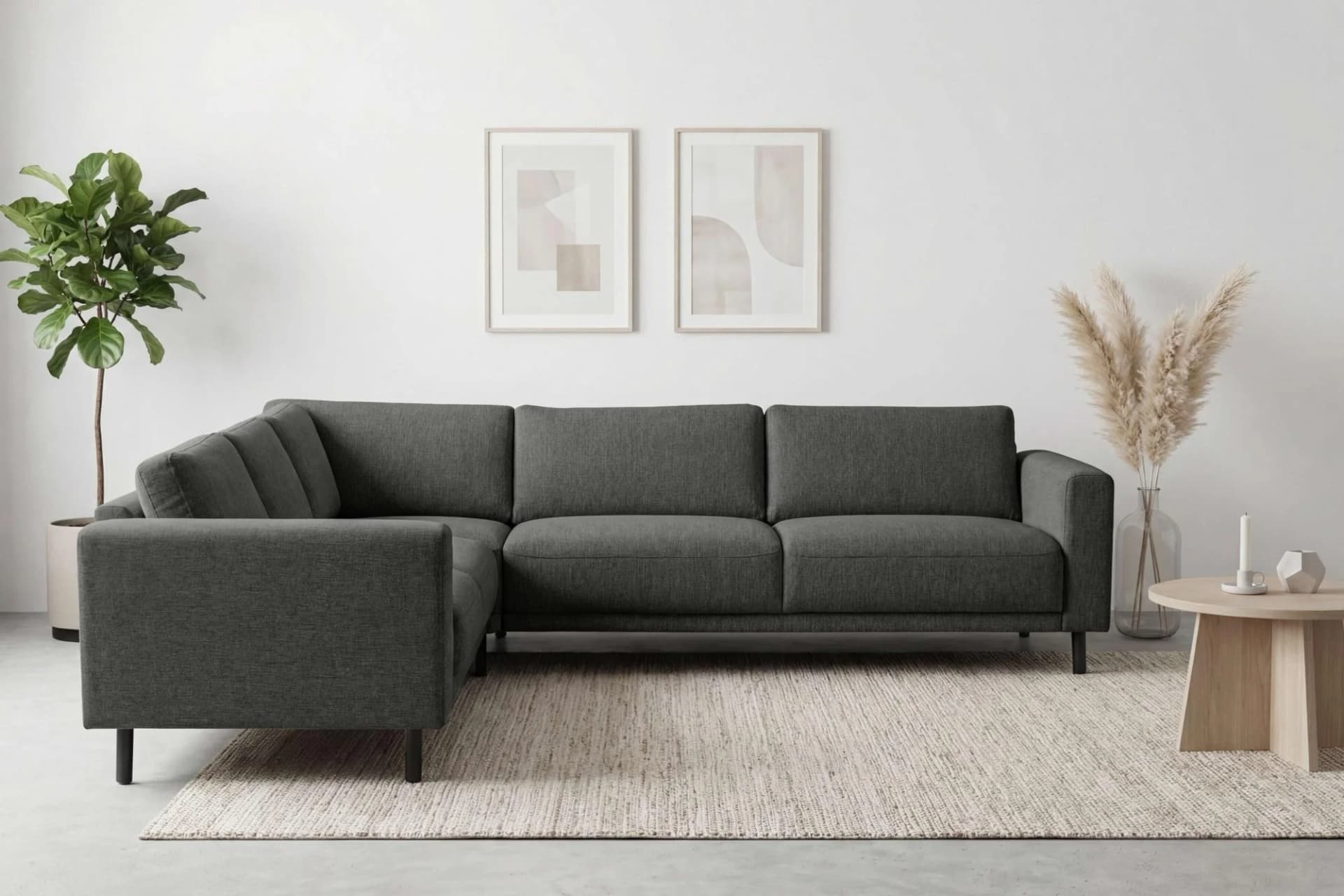 Ecksofa HOME AFFAIRE Sveeva Anthrazit L-Form