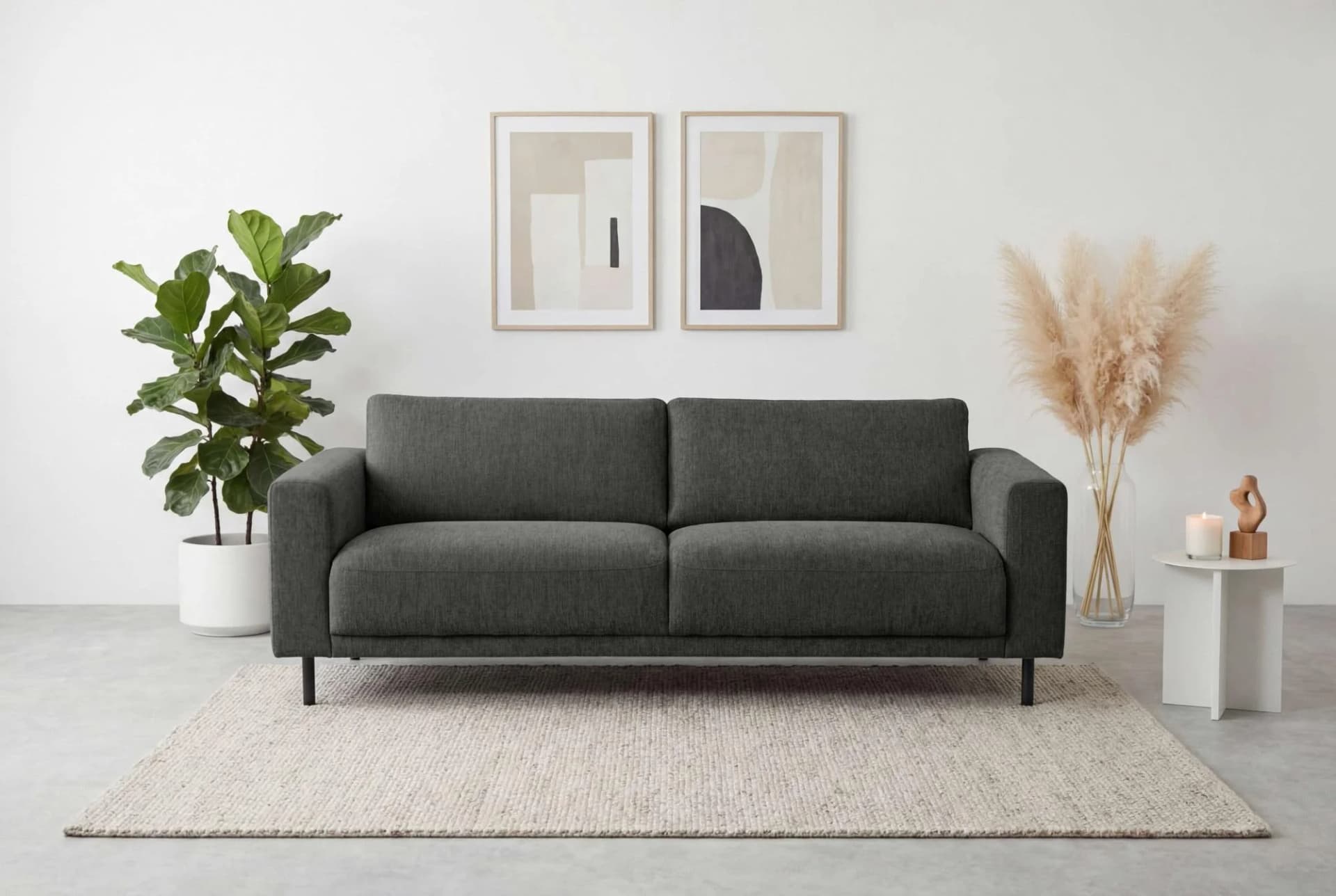 Home Affaire 3-Sitzer Sofa Sveeva Anthrazit