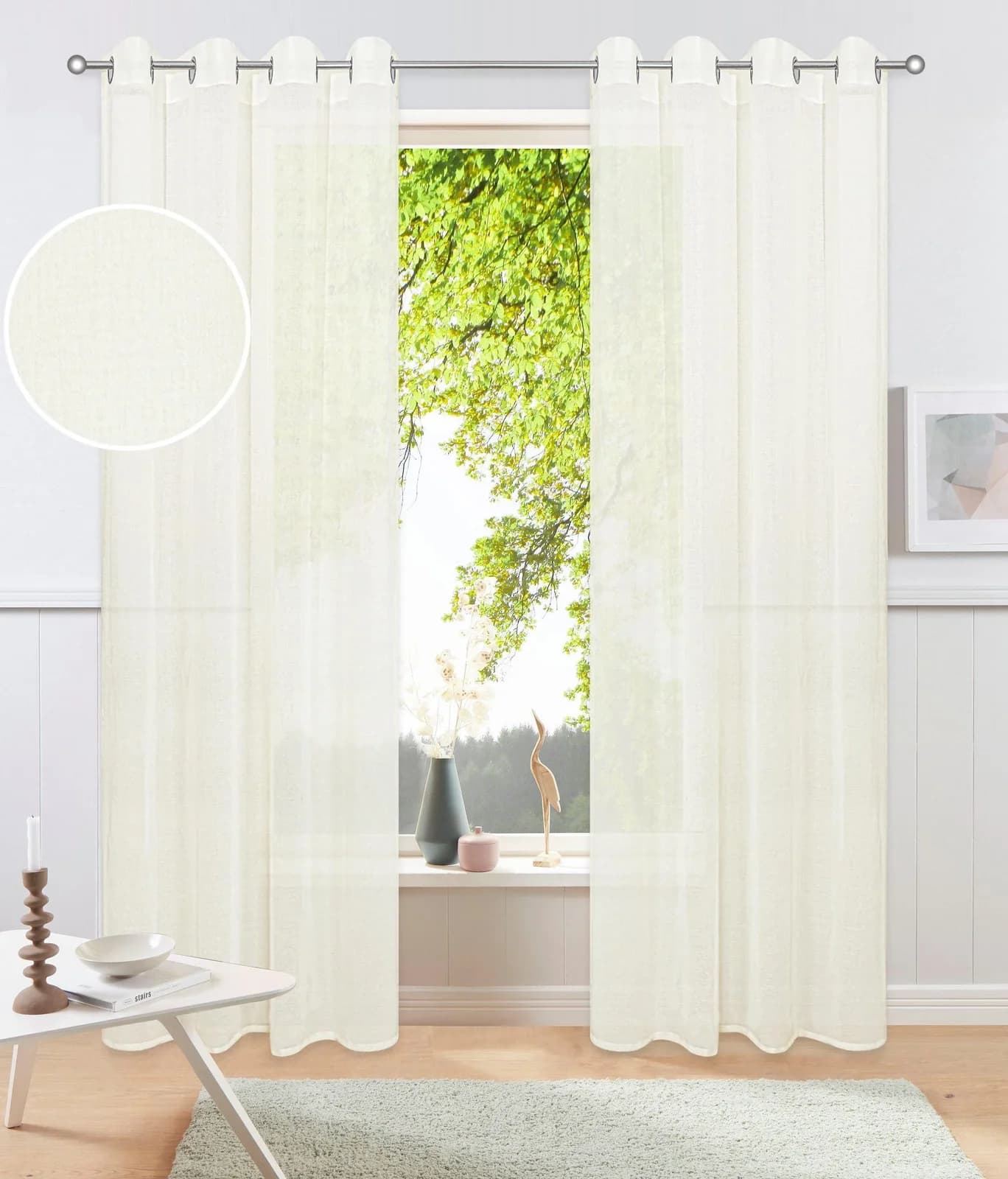 OTTO HOME Gardine Dolly Beige Transparent Polyester