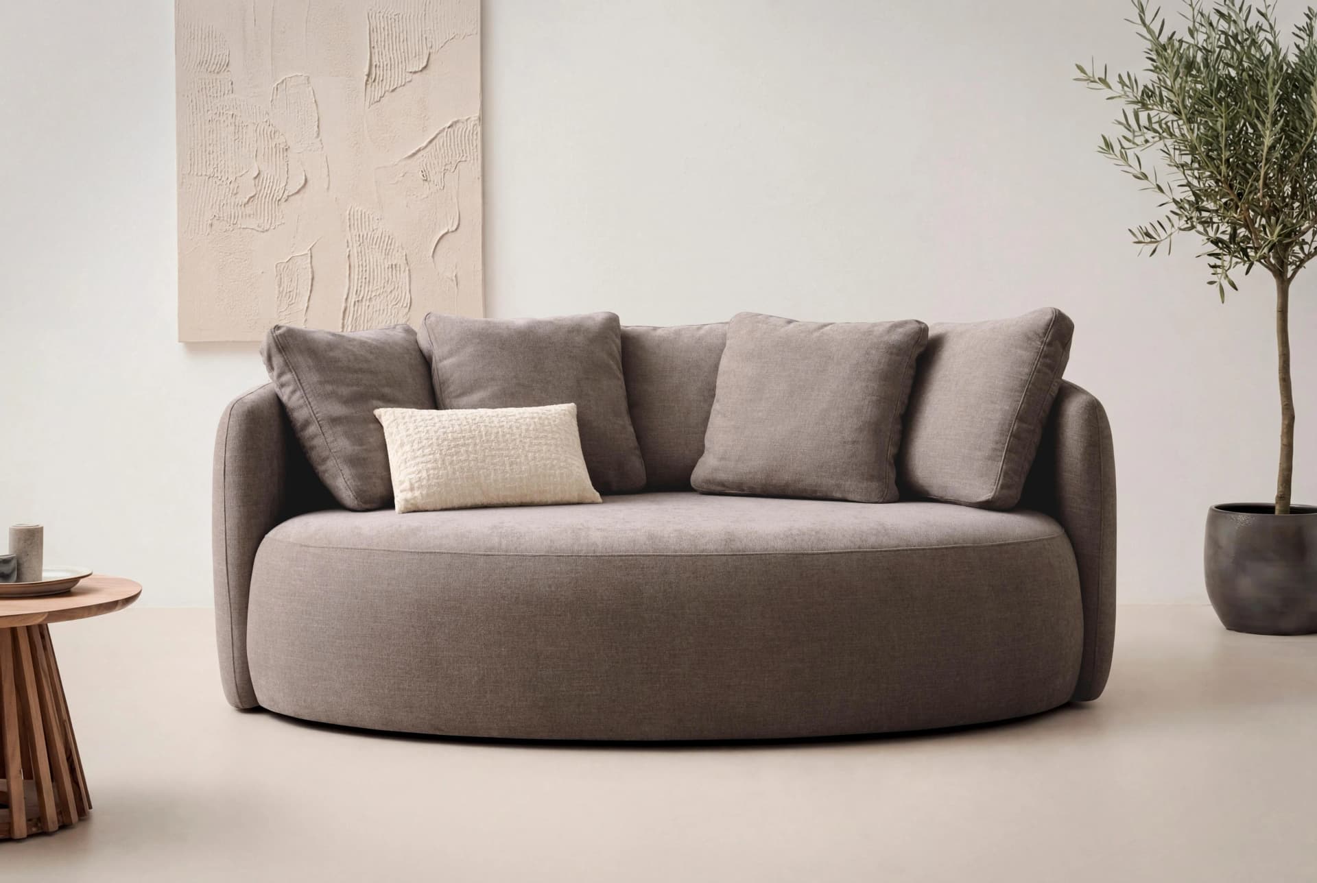 OTTO PRODUCTS 2,5-Sitzer Loungesofa Kaarl Braun