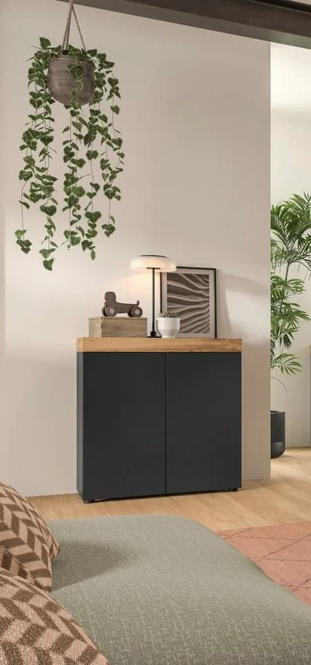 Kommode OTTO HOME MAMBO Schwarz Push-to-Open 2 Türen