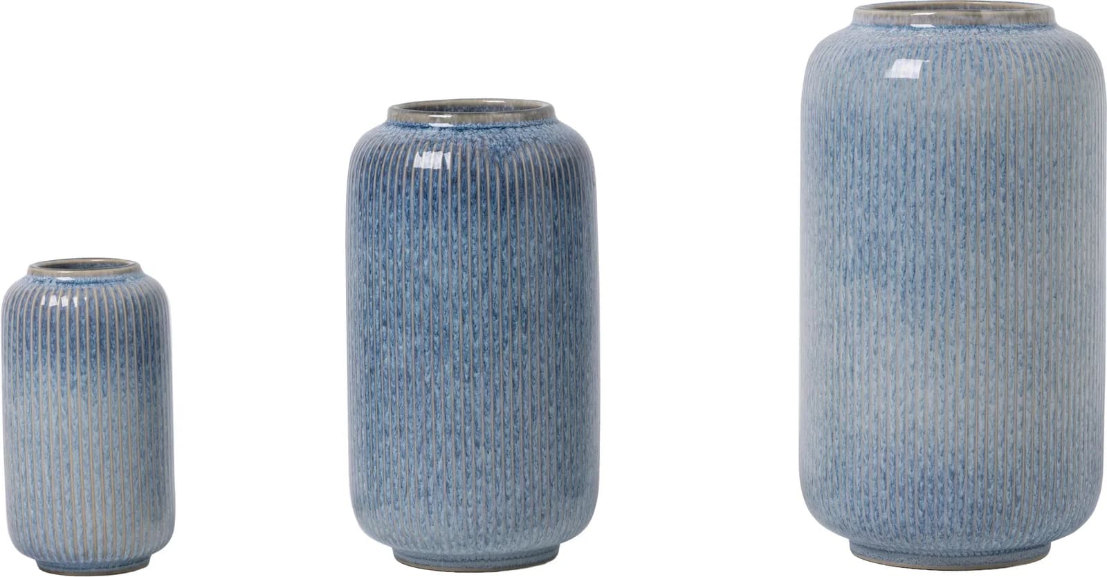 OTTO HOME Tischvase Ylvii Blau Glänzend Keramik