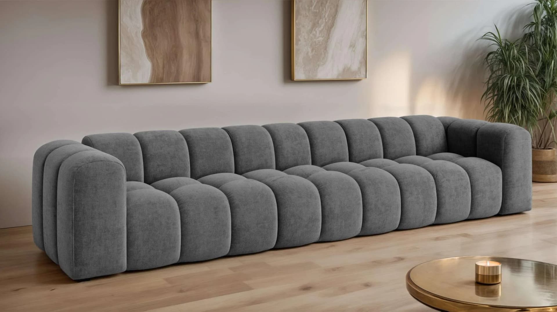 Big-Sofa OTTO HOME XL KALLIE Design-Sofa 340cm anthrazit