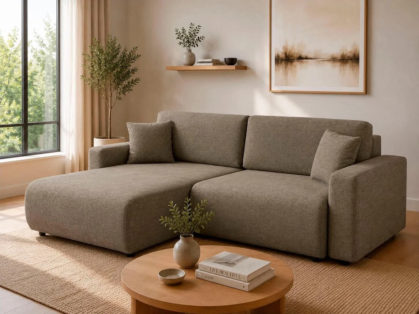 OTTO HOME Ecksofa TILLIE L-Form Espresso mit Schlaffunktion