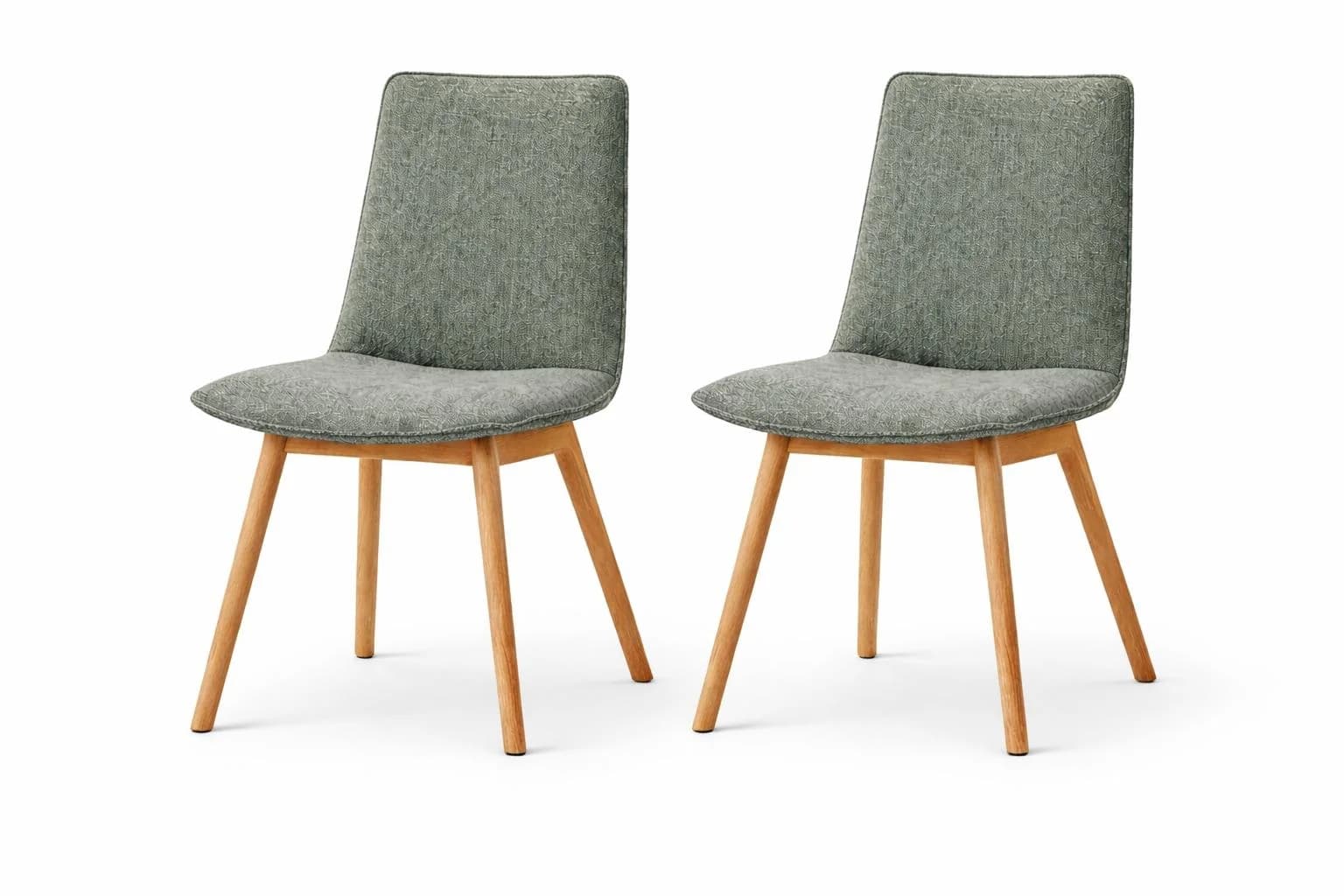 OTTO HOME Ramon 4-Fußstuhl Set Eiche Natur Grün Kairo 9