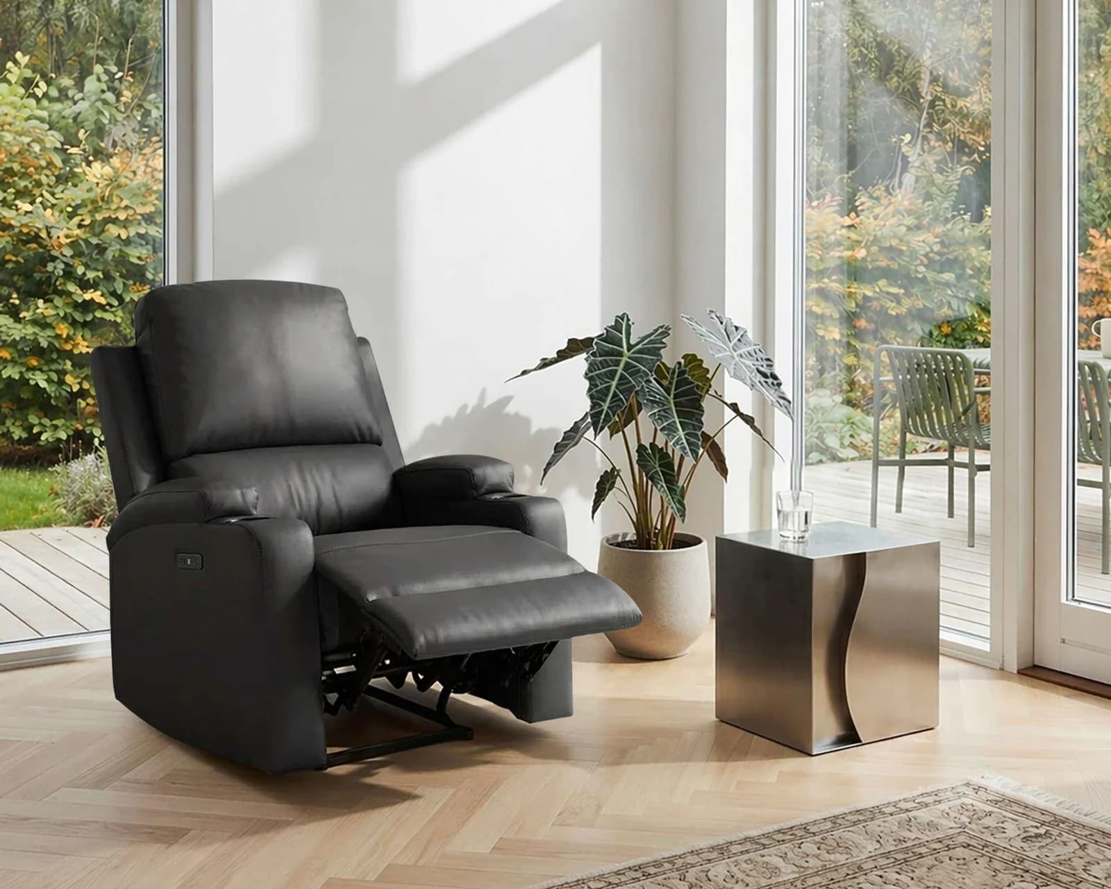 Relaxsessel OTTO HOME NAPORI Schwarz Elektrische Relaxfunktion