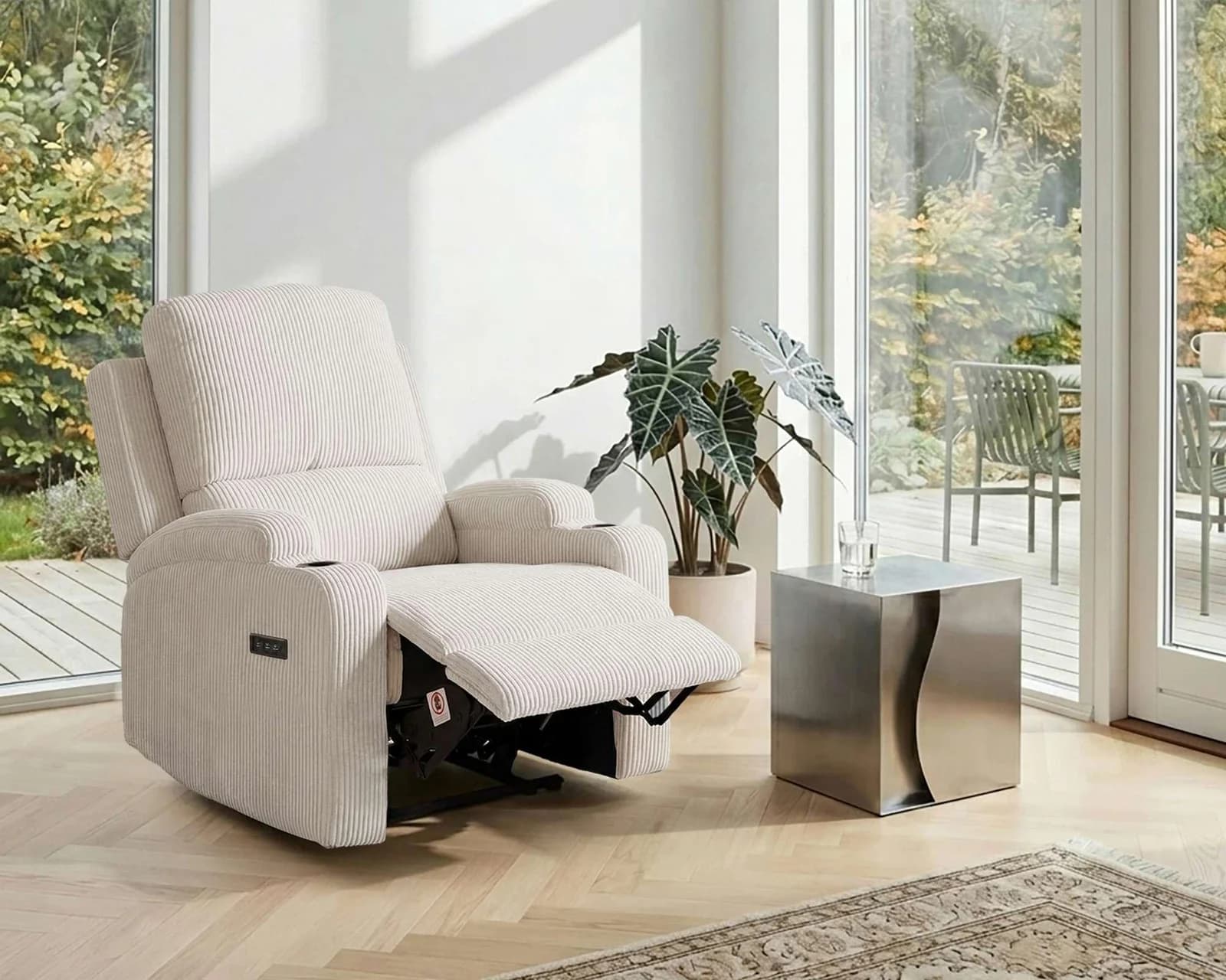 Relaxsessel OTTO HOME NAPORI Cord Beige Elektrisch