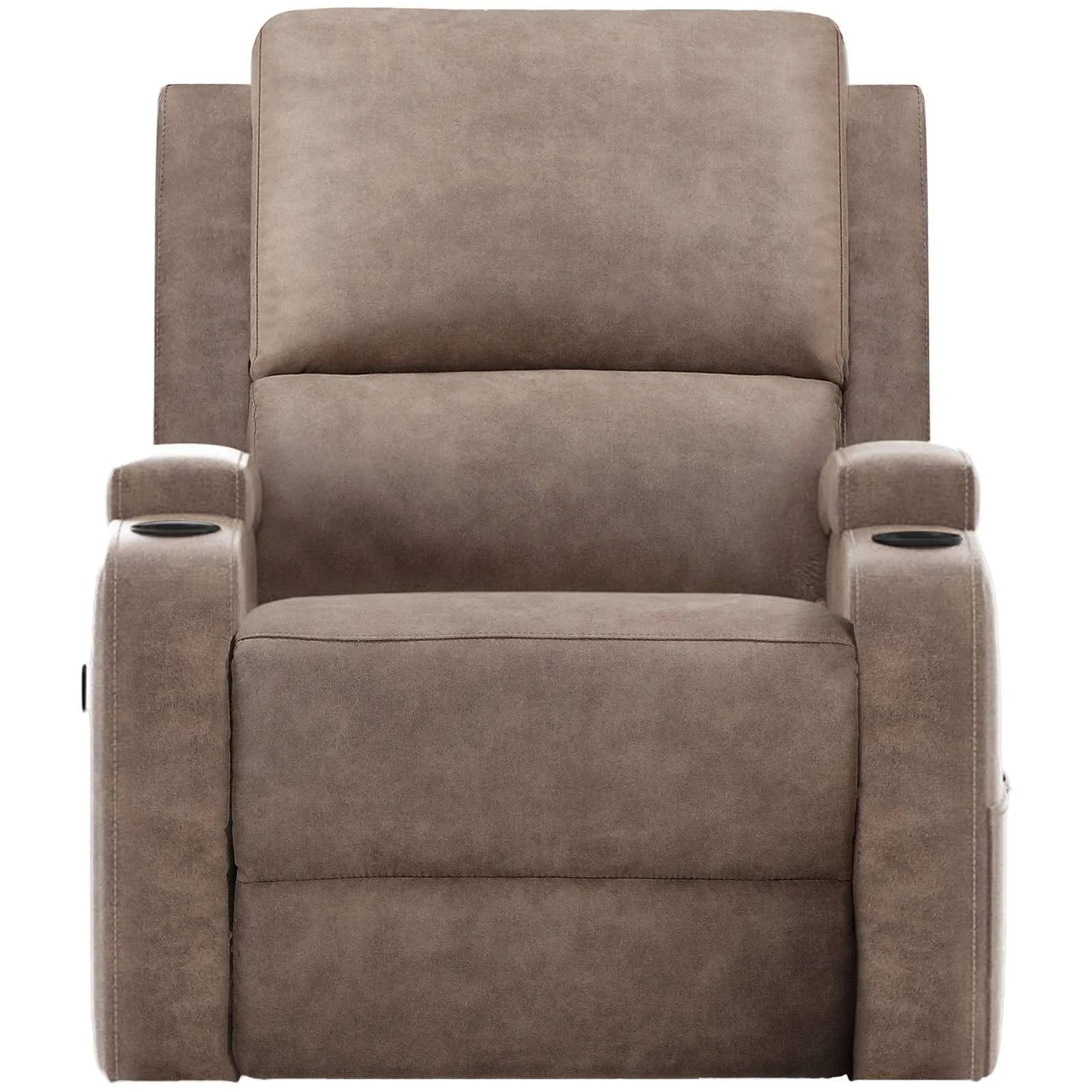 Relaxsessel OTTO HOME NAPORI Microfaser taupe elektrisch