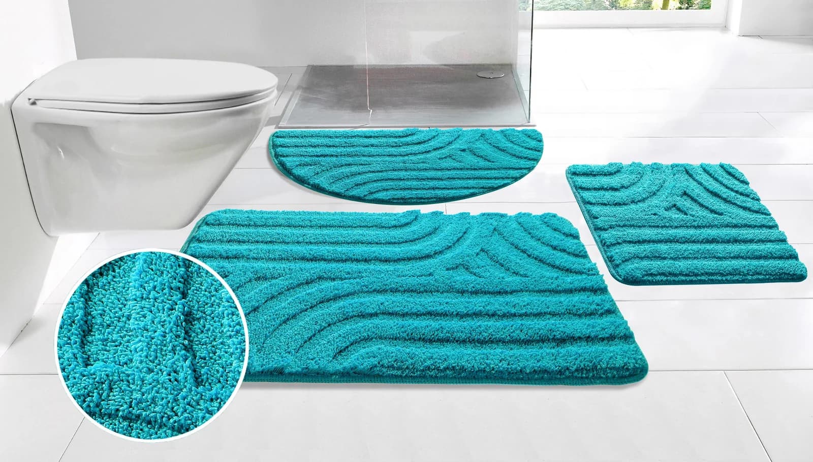 OTTO HOME Badematte Sanremo Scandi Aqua Hoch-Tief-Effekt