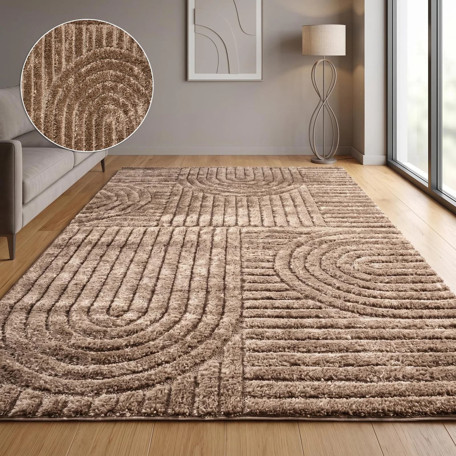 Teppich Jonne OTTO HOME Braun Skandinavisch Boho Design