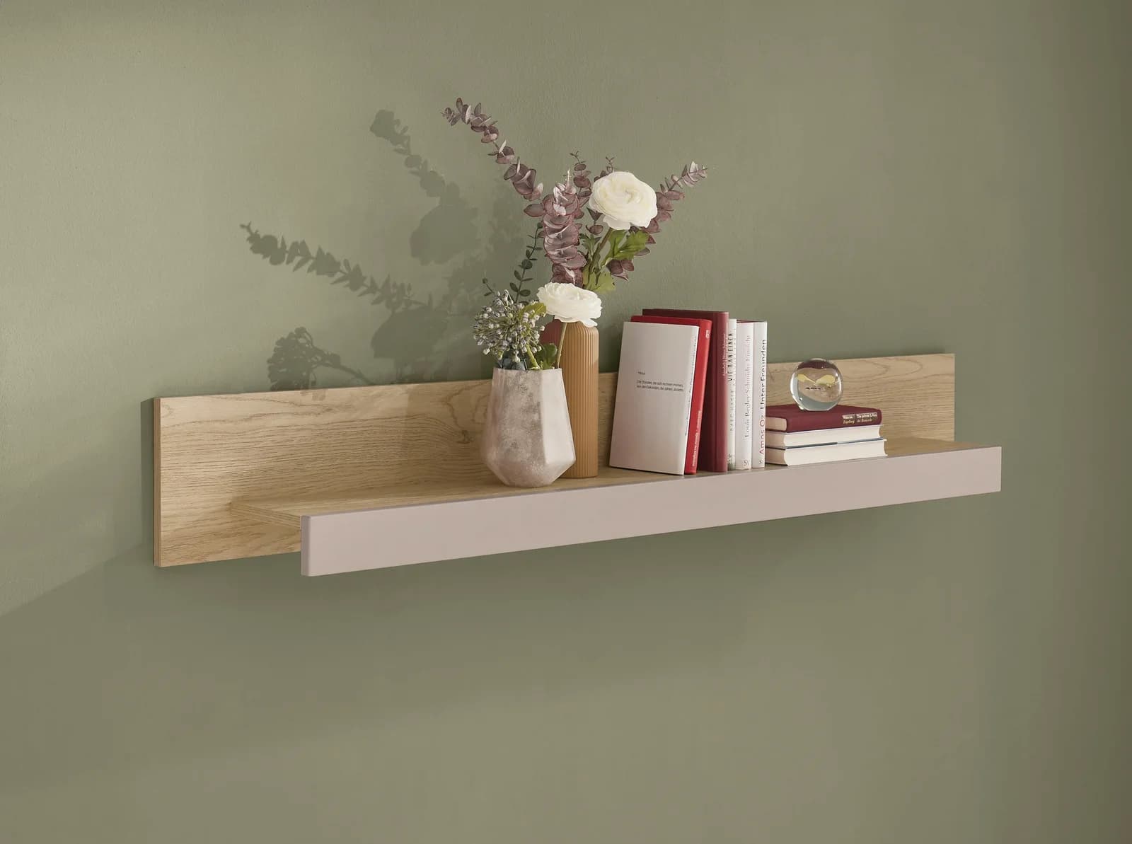 HOME AFFAIRE Wandboard Cantara Modernes Hängeregal Braun