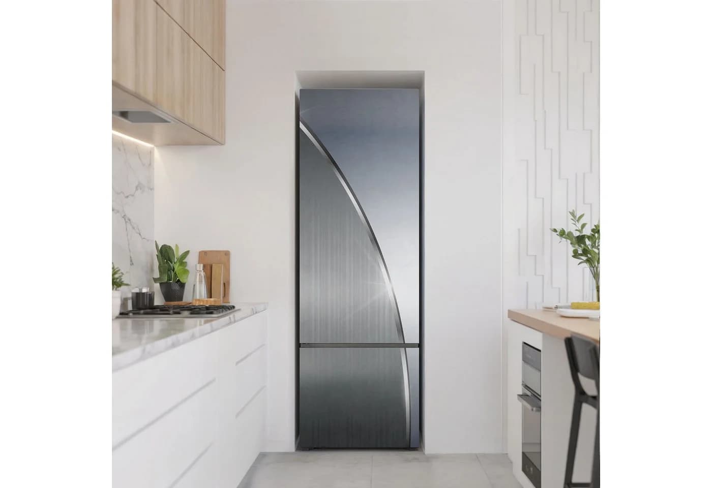 Tulup Magnetfolie Kühlschrank Magnetmatte Metallisches Muster Schutz